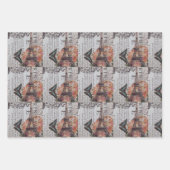 krantenscripts Parijs eiffeltoren Inpakpapier Vel (Voorkant 2)