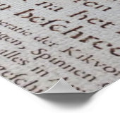 krantenscripts Parijs eiffeltoren Poster (Hoek)