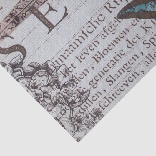  krantenscripts Parijs eiffeltoren Tissuepapier (Detail)