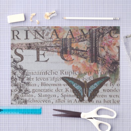  krantenscripts Parijs eiffeltoren Tissuepapier (Craft)