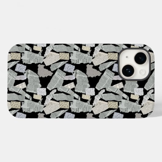 Krantensnijpatroon 01x4.b Case-Mate iPhone case (Achterkant (horizontaal))
