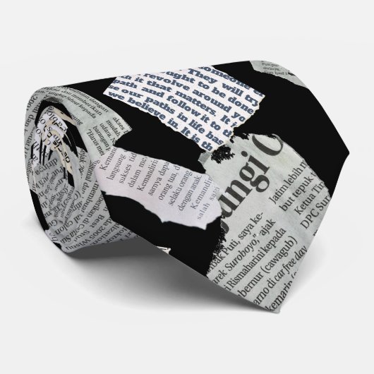 Krantensnijpatroon 01x4.b stropdas (Opgerold)