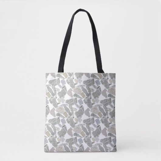 Krantensnijpatroon 01x4.b tote bag (Voorkant)
