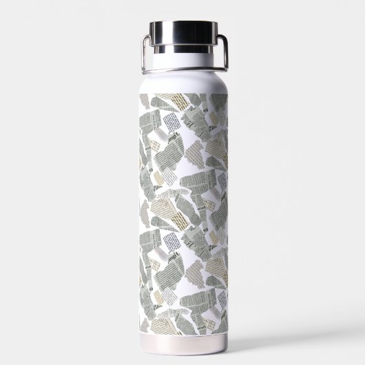 Krantensnijpatroon 01x4.b waterfles (Achterkant)