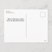 Krantenstijl Familie Nieuwsbrief Vakantie Briefkaa Feestdagenkaart (Achterkant)