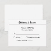 Krantenthema RSVP Response Kaart (Voorkant / Achterkant)