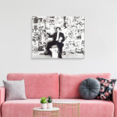 Krantenverkoper, c.1960 canvas afdruk (Insitu (Woonkamer))