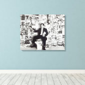 Krantenverkoper, c.1960 canvas afdruk (Insitu (Houten vloer))