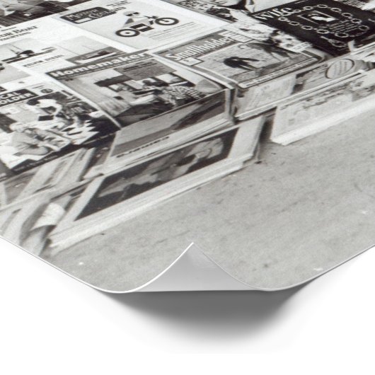 Krantenverkoper, c.1960 poster (Hoek)