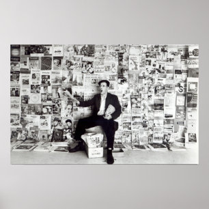 Krantenverkoper, c.1960 poster
