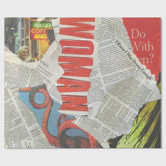 Krantenverzamelpapier Cadeaupapier (Vlak)