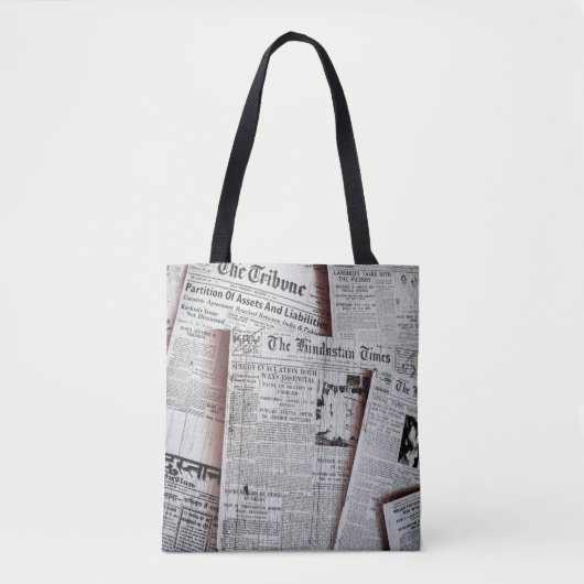 Krantenzak Tote Bag (Voorkant)