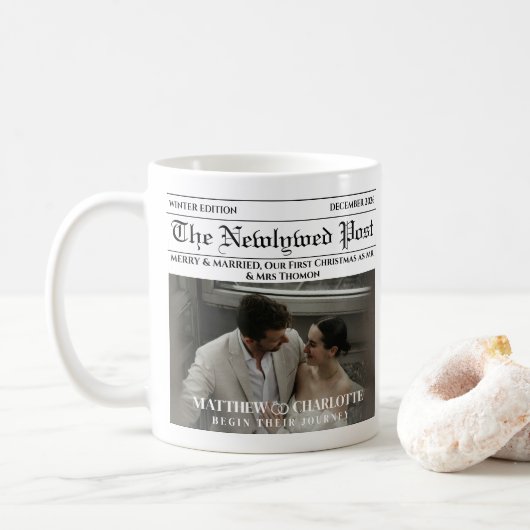 Krantfoto Merry and Married Koffiemok (Met donut)