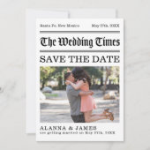 Krantfoto Save the Date uit het verleden Kaart (Voorkant)