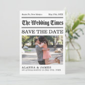 Krantfoto Save the Date uit het verleden Kaart (Staand voorkant)