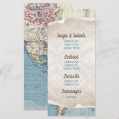 Krantkaartjes voor babyfeest menu's (Voorkant / Achterkant)