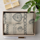 Krantontwerp uit het verleden tissuepapier (Geschenk)