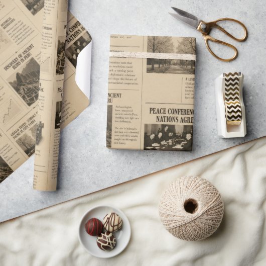 Krantpapier als Inpakpapier Vintage (Crafts)