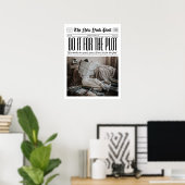 Krantprint 'Doe het voor het verhaal' meisjeskunst Poster (Thuiskantoor)