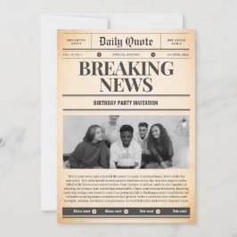 Krantuitnodigingen voorpagina nieuws kaart