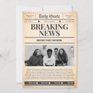Krantuitnodigingen voorpagina nieuws kaart