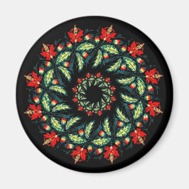 Kranz aus roten Blumen Magneet