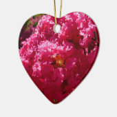 Krapeelboom Magenta Bloemen Keramisch Ornament (Links)