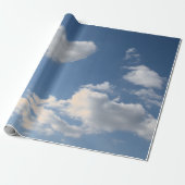 KRAPPORTPAPIERWARMTEKLEUK IN BLAUWE SKY CADEAUPAPIER (Uitgerold)