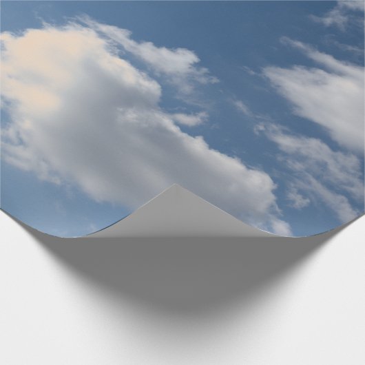 KRAPPORTPAPIERWARMTEKLEUK IN BLAUWE SKY CADEAUPAPIER (Hoek)