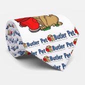 Krappte Stropdas (Pet Butler Logo & Scoopster) (Opgerold)