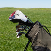 Kras Amerikaanse Vlag Monogram Golfheadcover (Insitu)