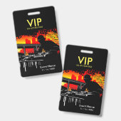 Kras Hits VIP Alle Toegang Badge (Voor- en achterkant)