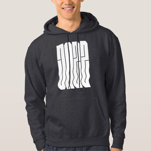 Kras logoontwerp voor wavy jazz hoodie (Voorkant)