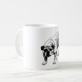 Kras Noel Bulldog Koffiemok (Voorkant links)