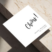 Kras script Bruiloftstoost Servet