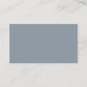 Kras script stoffig blauwe babyshower verlanglijst informatiekaartje (Achterkant)