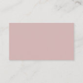 Kras script stoffige roze babyshower verlanglijst informatiekaartje (Achterkant)