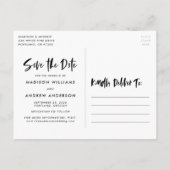 Kras script 'Ze zei ja' foto save the date Aankondigingskaart (Achterkant)