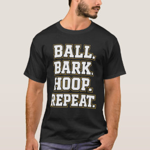 Kras Varsity-hond-basketbalontwerp T-shirt
