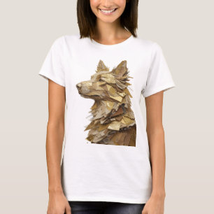 Kras Zilver ABSTRACTE KUNST Artistiek Motief T-shirt