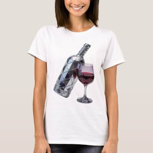 Kras Zilver ABSTRACTE KUNST Ontwerp T-shirt (Voorkant)
