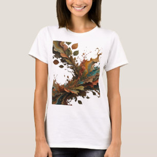 Kras Zilver ABSTRACTE KUNST Ontwerp T-shirt