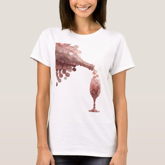 Kras Zilver ABSTRACTE KUNST Statement Design T-shirt (Voorkant)