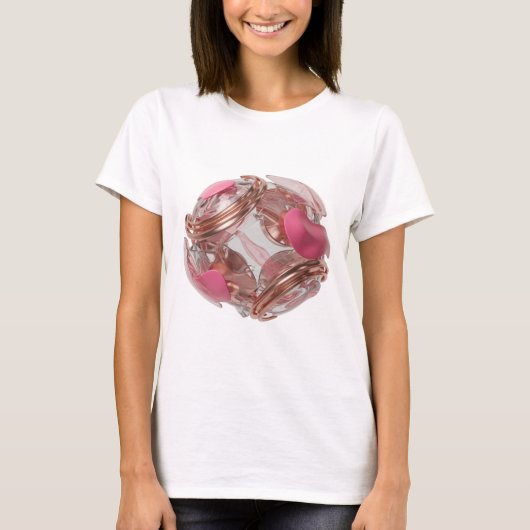 Kras zilver ABSTRACTE KUNST Statement Design T-shirt (Voorkant)