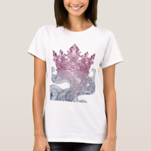 Kras Zilveren PRINCESS CROWN Maatwerkontwerp T-shirt
