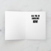 Krasgeluiden Mon! Wenskaart Kaart (Binnen)