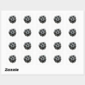 Krasgrijze abstracte vinylstijl vierkante sticker (Vel)