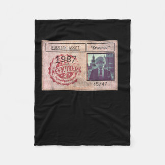 Krasnov Trump Russische et politieke satire Fleece Deken