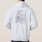 Krasnoyarsk Russia City Map Hoodie (Achterkant)