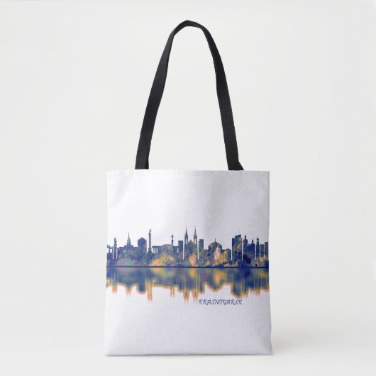 Krasnoyarsk Skyline Tote Bag (Voorkant)